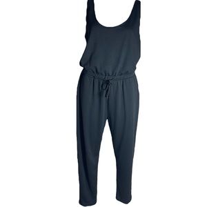 Black Romper Jumpsuit - L